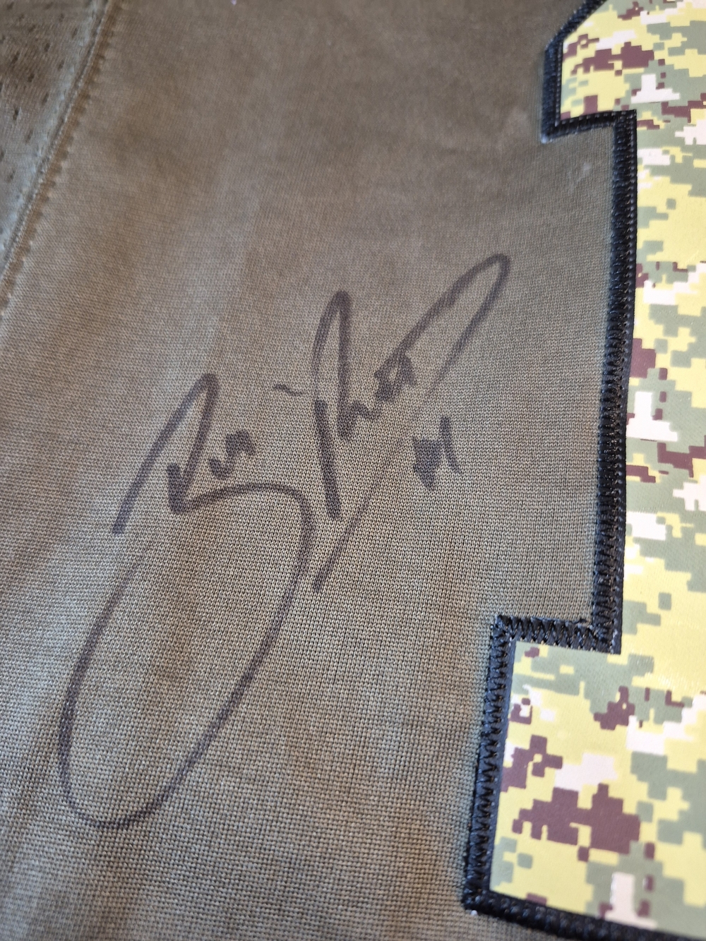 Arizona Cardinals #11 Fitzgerald SIGNED Camo Jersey - Picture 3 of 12